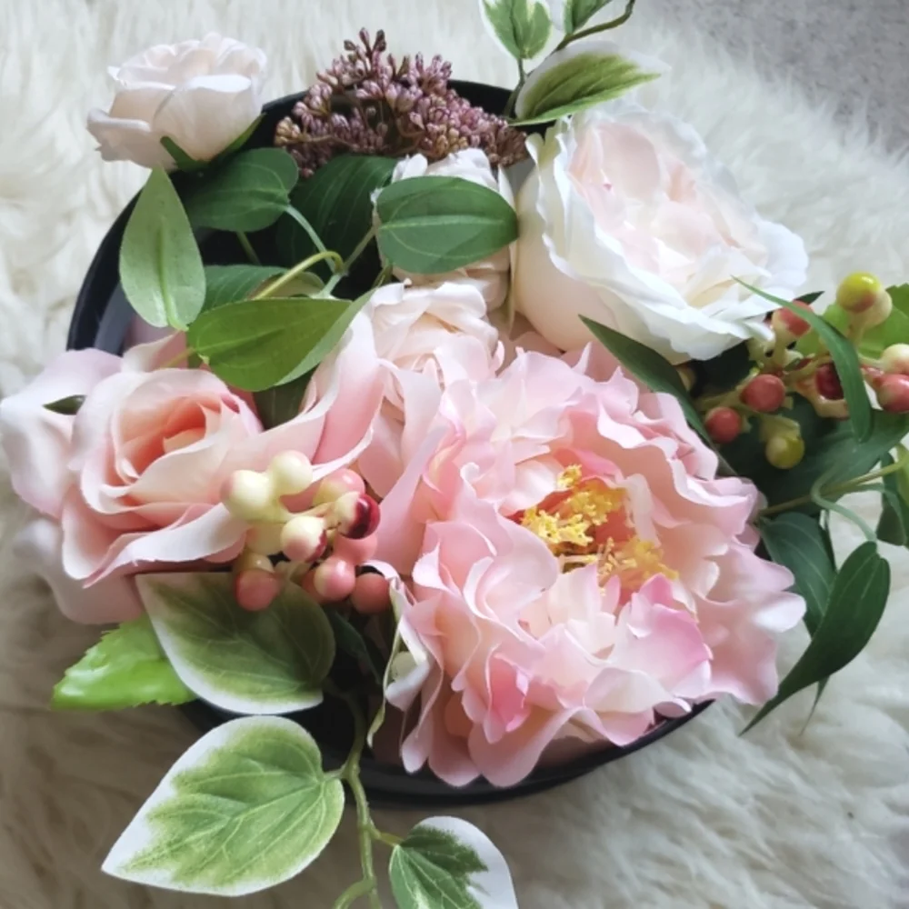 Pier 1 Imports Springtime Faux Floral Box Home Decor NWT